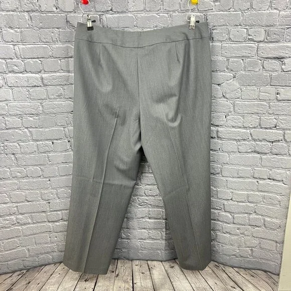 Calvin Klein Women's Gray Dress Pants 20W Straight Leg Polyester Blend - Picture 7 of 7